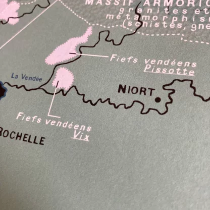 carte géologique des vins de Vendée