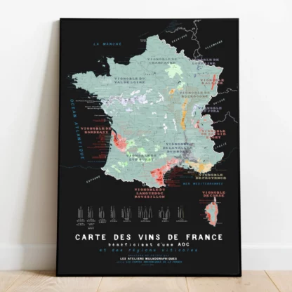 carte de France des vins détaillée