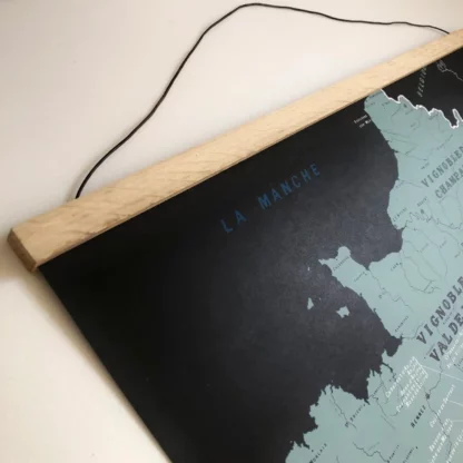 porte affiche magnétique avec lanière de cuir