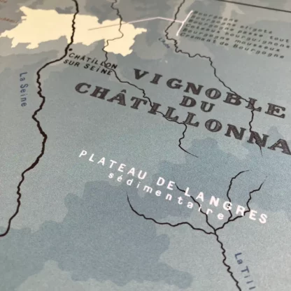 affiche du vignoble du chatillon-sur-seine