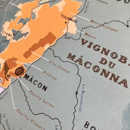 affiche vignoble du mâconnais